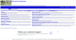 Desktop Screenshot of directorio-de-deportes.com