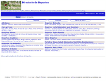 Tablet Screenshot of directorio-de-deportes.com